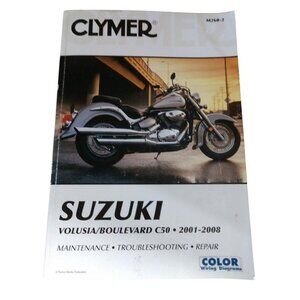 Clymer Suzuki Volusia/Boulevard C50 Manual 2001-2008 M260-2 Maintenance Troubles